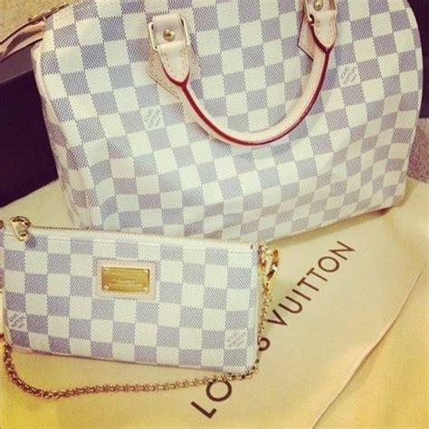 louis vuitton gray and white bag|louis vuitton white checkered bag.